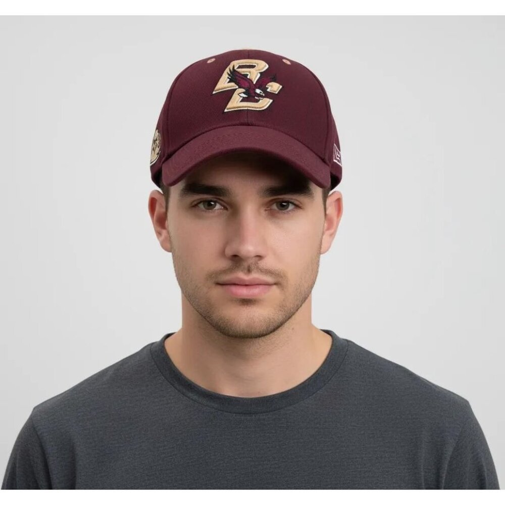 COLOSSEUM  Maroon Embroidered Logo Boston College BC Eagles Baseball Cap OSFA
